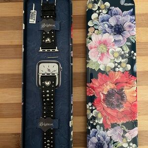 Brighton Black Studded Smartwatch Band